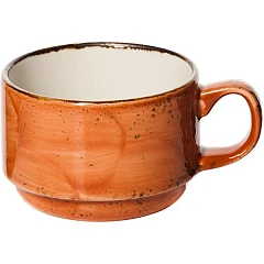 Чашка чайная Steelite Крафт Терракота фарфор 200мл D=80/44,H=60мм терракот,коричный (03140747) в Санкт-Петербурге, фото 1