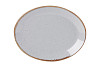 Блюдо овальное Porland 31х24 см фарфор цвет серый Seasons (112131) фото