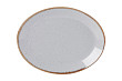 Блюдо овальное Porland 31х24 см фарфор цвет серый Seasons (112131)