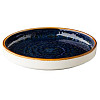 Тарелка с вертикальным бортом, стопируемая Style Point Jersey 16,2 см, цвет синий (QU93050) фото