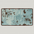 Тарелка прямоугольная плоская RAK Porcelain Peppery 33,5*18 см, голубой цвет