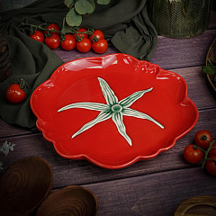 Тарелка Casa di Fortuna d 28 см h 2,8 см, Tomato (CDF TM03) в Санкт-Петербурге, фото