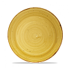 Тарелка мелкая круглая Churchill Stonecast Mustard Seed Yellow SMSSEVP81 21,7 см фото
