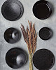 Тарелка овальная волнообразная Porland 32 см 116432 BLACK MOSS фото