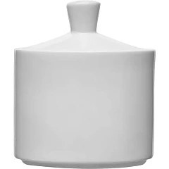 Сахарница с крышкой Steelite Монако Вайт фарфор 180мл ,H=95,L=85,B=65мм белый (03170975) в Санкт-Петербурге, фото 1