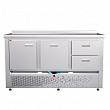 Холодильный стол Abat СХС-70Н-02 (дверь, ящики 1/2, ящик 1) с бортом