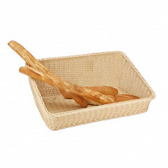 Корзина для хлеба и выкладки P.L. Proff Cuisine 61*45 см h24 см плетеная ротанг бежевая в Санкт-Петербурге фото