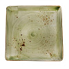 Блюдо квадратное Petye New Rustics 26,5 см, зеленое LN-SQDNP-265-RST-JDE фото