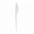 Нож одноразовый  17,5 см, белый, PS, 100 шт
