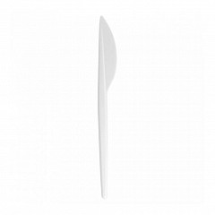 Нож одноразовый Garcia de Pou 17,5 см, белый, PS, 100 шт в Санкт-Петербурге, фото