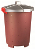 Бак для отходов Restola 65л бордовый фото