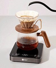 Весы Zero Hero Coffee scale-Black, with Silicone pad fdzc006, фото 8