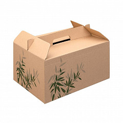Коробка для еды на вынос Garcia de Pou Feel Green, 24,5*13,5*12 см в Санкт-Петербурге, фото