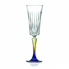 Бокал-флюте для шампанского RCR Cristalleria Italiana 210 мл хр. стекло цветной Style Gipsy в Санкт-Петербурге, фото