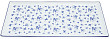 Блюдо прямоугольное Porland BLUE PASSION 35 см (358836)