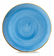 Тарелка мелкая круглая Churchill Stonecast Cornflower Blue SCFSEV121 32,4см, без борта