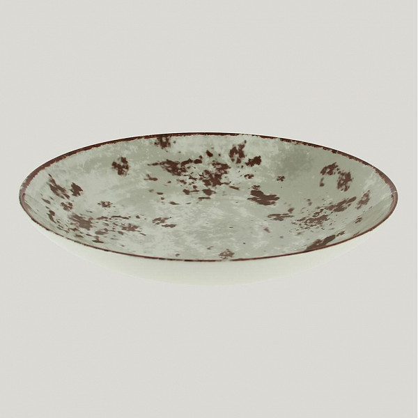 Тарелка круглая глубокая RAK Porcelain Peppery 1,9 л, 30 см, серый цвет фото