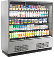 Холодильная горка Полюс FC20-07 VM 1,9-1 0030 LIGHT фронт X0 бок металл с зеркалом (9006-9005)