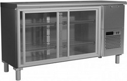 Холодильный стол Россо T57 M2-1-C 9006-1 корпус серый, без борта  (BAR-360K) в Санкт-Петербурге, фото