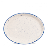 Блюдо овальное без борта Churchill Stonecast Hints Indigo Blue SHBID121 фото