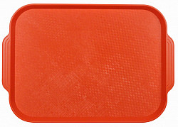 Поднос столовый из полистирола Restola 450х355 мм оранжевый в Санкт-Петербурге, фото