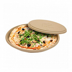 Коробка для пиццы Garcia de Pou Bionic 35,7*3,3 см, сахарный тростник, без крышки в Санкт-Петербурге, фото
