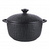 Бульонница с крышкой P.L. Proff Cuisine 500 мл d 14 см h7 см Black Raw Wood фото