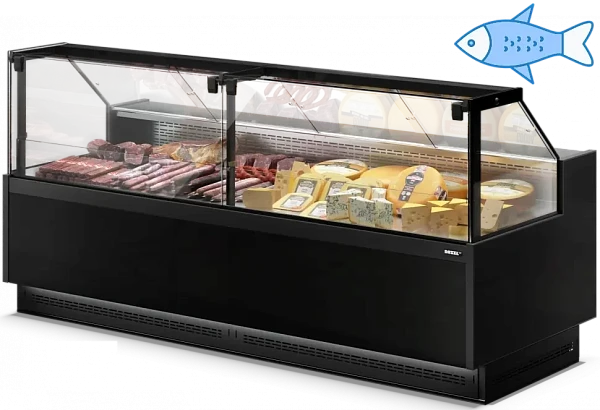 Холодильная витрина Dazzl Galaxy 090 125 рыба на льду фото
