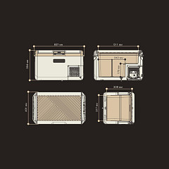 Автохолодильник переносной Meyvel AF-M40 (Black) в Санкт-Петербурге, фото 4