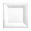 Тарелка квадратная Garcia de Pou Bionic 26,2*26,2*1,4 см, белая, 50 шт, сахарный тростник фото