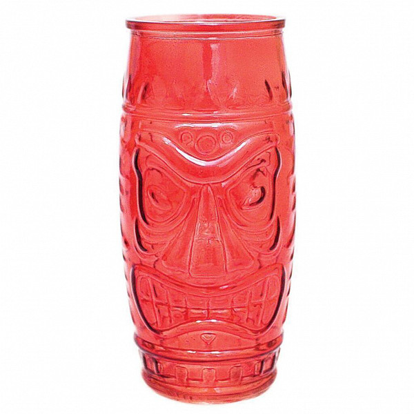 Бокал стакан для коктейля Barbossa-P.L. 500 мл Тики красный стекло фото