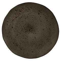 Тарелка мелкая безбортовая Style Point Stone Black 31,5 см, цвет черный, Q Authentic (QU53336) в Санкт-Петербурге, фото