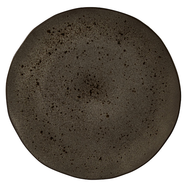 Тарелка мелкая безбортовая Style Point Stone Black 31,5 см, цвет черный, Q Authentic (QU53336) фото