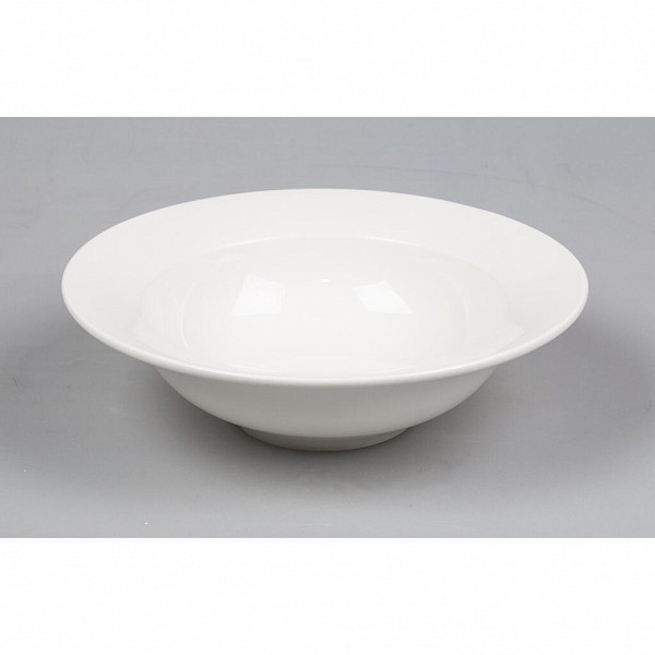 Тарелка глубокая P.L. Proff Cuisine 500 мл d 21 см белая фарфор фото