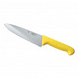 Нож поварской P.L. Proff Cuisine PRO-Line 25 см, желтая пластиковая ручка, волнистое лезвие