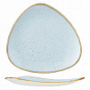 Тарелка мелкая треугольная Churchill Stonecast Duck Egg Blue SDESTR121 фото