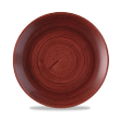Тарелка мелкая без борта Churchill Stonecast Patina Rust Red PAREEVP81