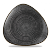 Тарелка мелкая треугольная Churchill Stonecast Raw Black SRBLTR101 фото