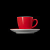 Кофейная пара Corone 90мл, красный Gusto фото