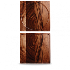 Блюдо деревянное Churchill 33,5х33,5см, двухстороннее, Buffet Wood ZCAWPB121 в Санкт-Петербурге, фото