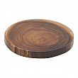 Доска для подачи круглая  33,5*3 см African Wood 2 пластик меламин
