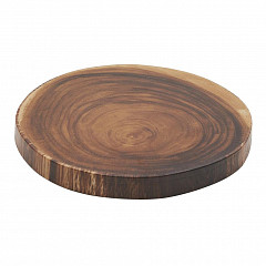 Доска для подачи круглая P.L. Proff Cuisine 33,5*3 см African Wood 2 пластик меламин в Санкт-Петербурге, фото