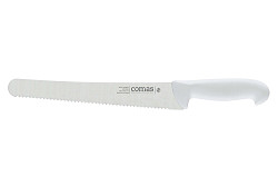 Нож для хлеба Comas 25 см, L 37 см, нерж. сталь / полипропилен, цвет ручки белый, Carbon (10127) в Санкт-Петербурге фото