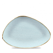 Блюдо треугольное Churchill CHEFS Stonecast Duck Egg Blue SDESTC301