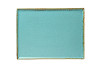 Блюдо прямоугольное Porland 35х26 см фарфор цвет бирюзовый Seasons (358835) фото