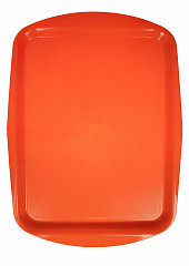 Поднос столовый из полипропилена Luxstahl 490х360 мм оранжевый полипропилен особо прочный в Санкт-Петербурге фото