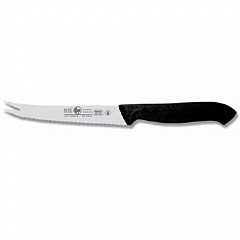 Нож для томатов Icel 12см, черный HORECA PRIME 28100.HR05000.120 в Санкт-Петербурге фото
