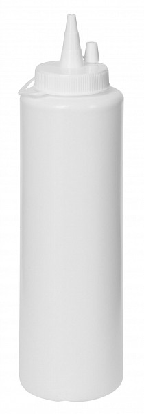 Диспенсер для соуса Luxstahl белый (соусник) 250 мл фото