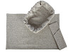 Чехол для корзинки пластиковой прямоугольной Luxstahl рогожка серый для арт. 178084 и 178083 фото