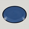 Блюдо овальное RAK Porcelain LEA Blue (синий цвет) 32 см фото